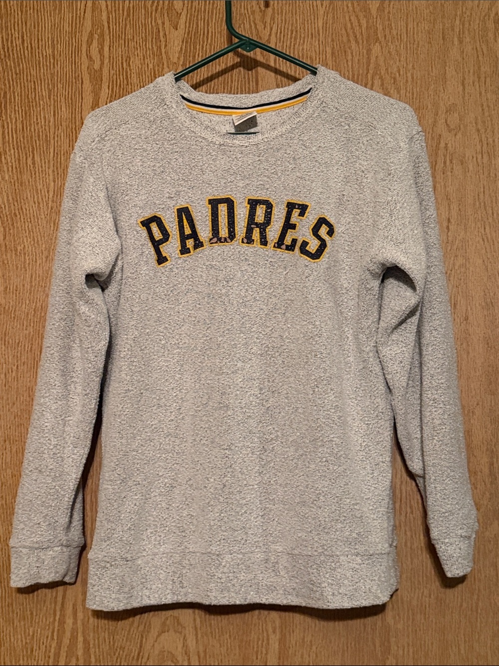 PINK Victoria's Secret Gray Crewneck Sweatshirt with Yellow Logo
